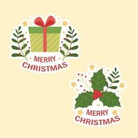 Christmas Theme Vector Arts with Christmas holiday celebration simple cute icons