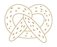 Bakery theme icon simple vector arts. Aesthetic bakery bread vector