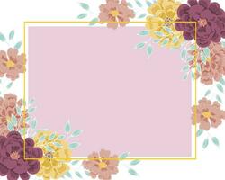 Hand Drawn Rose and Wild Flower Border vector