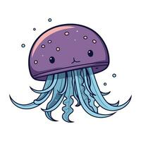 cute jellyfish animal cartoon vector illustration graphic design vector illustration graphic design