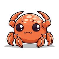 Crab mascot cartoon style for your mascot branding. Vector illustration.