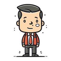 Businessman cartoon design. vector illustration eps 10. Flat design.