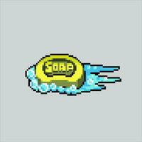 Pixel art illustration Soap. Pixelated Soap. Bathroom Soap pixelated for the pixel art game and icon for website and video game. old school retro. vector