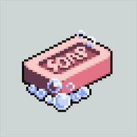 Pixel art illustration Soap. Pixelated Soap. Bathroom Soap pixelated for the pixel art game and icon for website and video game. old school retro. vector