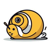snail animal cartoon isolated icon design. vector illustration graphic.