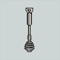 Pixel art illustration Whisk. Pixelated Whisk. Kitchen Whisk pixelated for the pixel art game and icon for website and video game. old school retro. vector