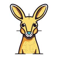 cute kangaroo cartoon vector illustration graphic design vector illustration graphic design