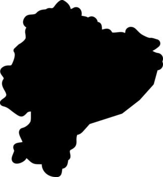 solid icon for ecuador vector