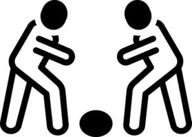 solid icon for encountered vector