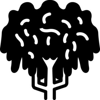 sólido icono para sauce vector