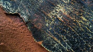 4k imágenes madera textura de el cemento alivio yeso en hormigón pared video