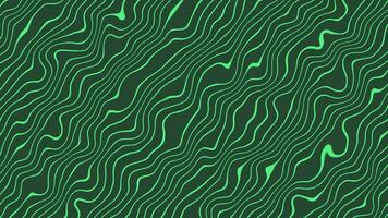 background abstract dark green waves abstract motion background, Bending wave motion background animation video footage 4k