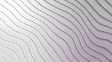 bakgrund abstrakt vit, grå, silver- vågor abstrakt rörelse bakgrund, böjning Vinka rörelse bakgrund animering video antal fot 4k