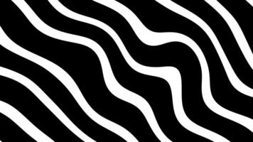 background abstract white and black waves abstract motion background, Bending wave motion background animation video footage 4k