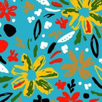 floral abstract pattern suitable for textile and printing needs vector