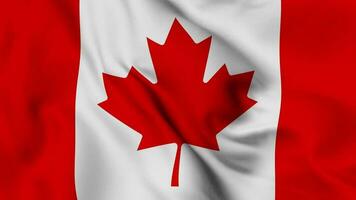 Canada Waving Flag Realistic Animation Video