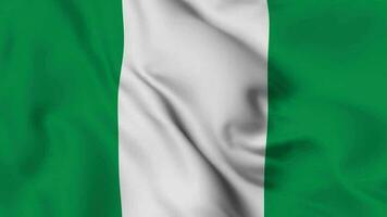 Nigeria agitando bandiera realistico animazione video