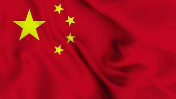 China acenando bandeira realista animação vídeo video