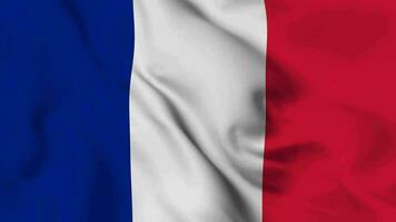 Francia ondulación bandera realista animación vídeo video
