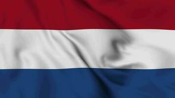 Nederland golvend vlag realistisch animatie video