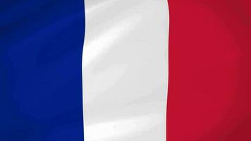 France Waving Flag Realistic Animation Video