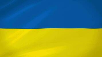 Ukraine winken Flagge realistisch Animation Video