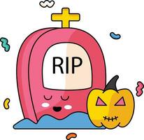 Tombstones Cute Vector Sticker