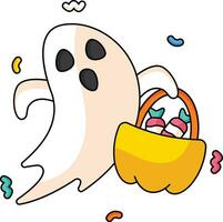 Ghosts Cute Vector Sticker