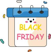 Black Friday Cute Vector Sticker