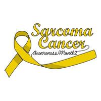 One continuous line drawing of sarcoma cancer awareness month with white background. Awareness ribbon design in simple linear style. healthcare and medical design concept vector illustration.