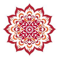 vistoso degradado mandala Arte vector icono aislado en un blanco fondo, islámico mándala, circulo mandala