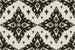 ikat tribal indio sin costura modelo. étnico azteca tela alfombra mandala ornamento nativo boho cheurón textil.geometrico africano americano oriental tradicional vector ilustraciones. bordado estilo.