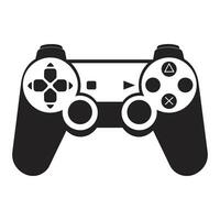 gratis juego controlador silueta aislado en un blanco fondo, juego consola vector arte, vector gamepad negro silueta