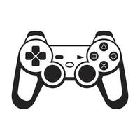 Free Game Controller Silhouette isolated on a White Background, Game Console vector art, Vector Gamepad black silhouette