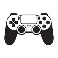 Free Game Controller Silhouette isolated on a White Background, Game Console vector art, Vector Gamepad black silhouette