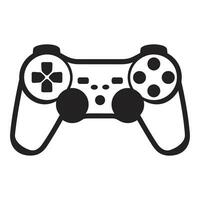 gratis juego controlador silueta aislado en un blanco fondo, juego consola vector arte, vector gamepad negro silueta