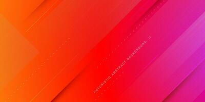 Abstract colorful pink and orange gradient illustration background with simple line and shadow pattern. Cool design. Eps10 vector