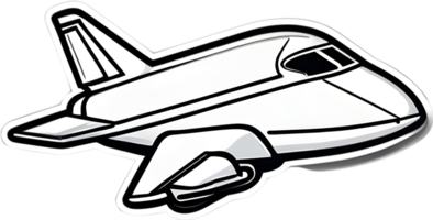 a cartoon fighter jet on a transparent background paper plane ai generative png