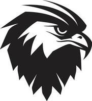 depredador halcón un negro vector logo para el inconquistable negro vector depredador halcón logo un símbolo de temor y temor