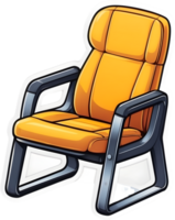 Bureau chaise clipart ai génératif png