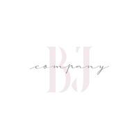 BJ Beauty Initial Template Vector Design