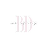 BD Beauty Initial Template Vector Design