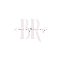 BR Beauty Initial Template Vector Design