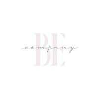 BE Beauty Initial Template Vector Design