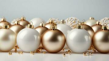 Christmas New Year holiday decorations toys and Christmas decorations balls, background photo