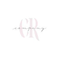 CR Beauty Initial Template Vector Design