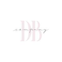 DB Beauty Initial Template Vector Design