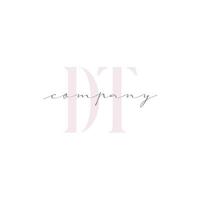 DT Beauty Initial Template Vector Design