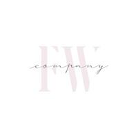 FW Beauty Initial Template Vector Design