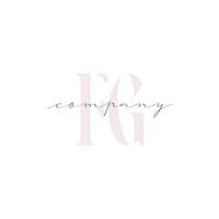 FG Beauty Initial Template Vector Design